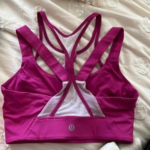 Lululemon pink sports bra
